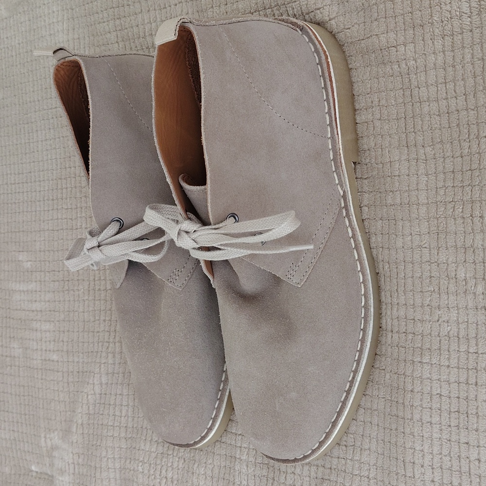 Alpine Design Ortholite Taupe Suede Ankle Chukka Loafer Boots Size 9.5 - Picture 4 of 11